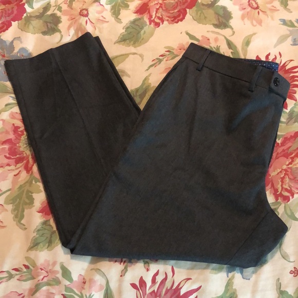 RALPH LAUREN Trouser Size 40”W 29”L Gray Flat Trouser Career Timeless $149 NEW - Picture 7 of 12